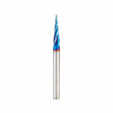 46282-K 2D/3D Carving 5.4 Deg Tapered Angle Ball Tip 1/16 Dia x 1/32 Radius x 1 x 1/4 Sh Solid Carbide Up-Cut Spiral Rou alt 0