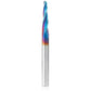 46286-K 2D/3D Carving 3.6 Deg Tapered Angle Ball Nose Triple Flute Router Bit 1/8"D 1"CH 1/16"R 1/4"SH 3"OL alt 6