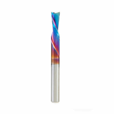 46202-K Solid Carbide Coated Spiral Plunge Router Bit, 1/4 Diameter x 3/4 x 1/4 Inch Shank alt 0