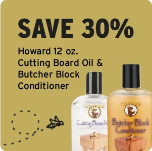 Save 30% on Howard 12oz cutting board oil & butcher block conditioner