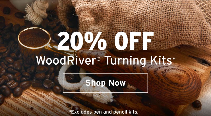 20% off WoodRiver turning kits