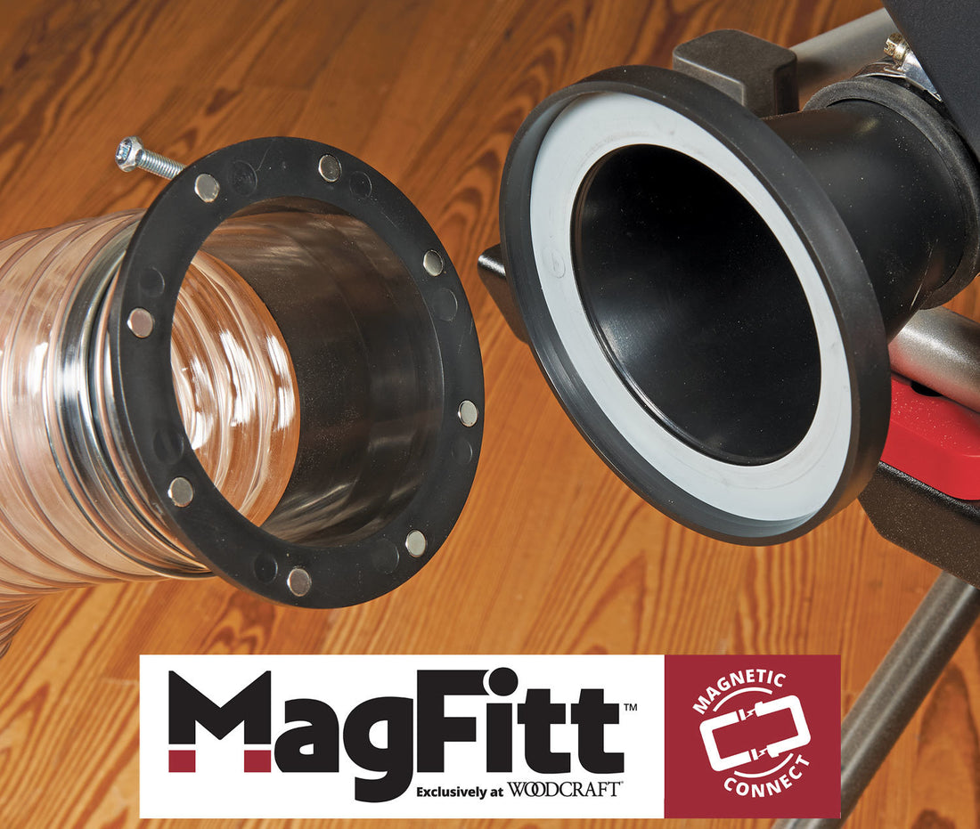 MagFitt magnetic connection dust collection system