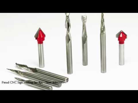 Sign Making CNC Router Bit Set - 8 Piece alt 999