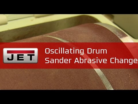 JET Oscillating Drum Sander Abrasive Change
