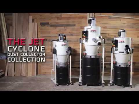 Cyclone Dust Collector with 2-Micron Canister Filter - 1-1/2 HP 1 Ph 115V - JCDC-1.5 alt 999