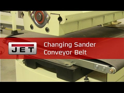 JET - Changing Drum Sander Conveyor Belt