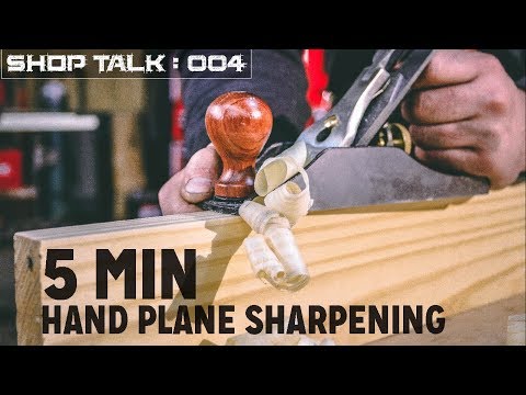 5 Minute Hand Plane Sharpening | Woodworking Tool