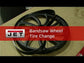 JET Bandsaw Wheel Tire Change