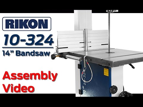 RIKON 10-324 14\" Bandsaw Assembly Video