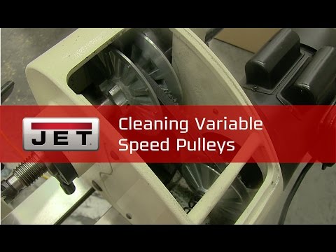 JET - Cleaning Lathe Variable Speed Pulleys