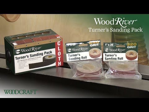 How to use the WoodRiver Turners Sanding Pack