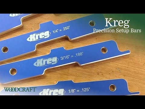 How to use the Kreg Precision Setup Bars