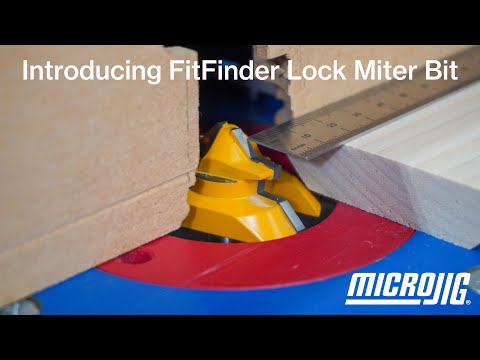 Microjig - FITFINDER Lock Miter Router Bit | Woodcraft