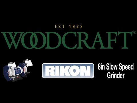 RIKON 8in Slow Speed Grinder, Presented by Woodcra
