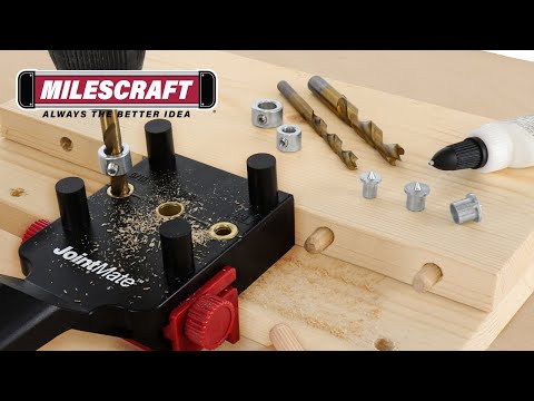 Milescraft 1333 DowelJigKit™ - Complete Dowel Jig Kit For Doweling Corner, Edge, and Surface Joints